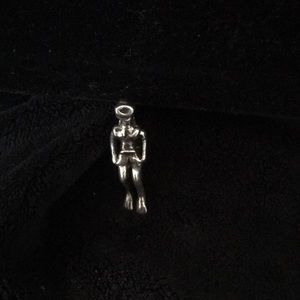Sterling silver scuba diver charm